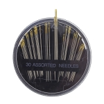 Needle Set, 30 golden eye assorted needles, KL2250 