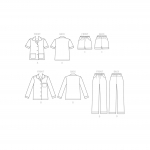 Выкройка: Misses` Top, Shorts and Pants, Butterick B6296 