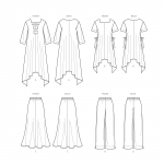 Naiste kleit või tuunika, seelik ja püksid, Simplicity Pattern #S8960 
