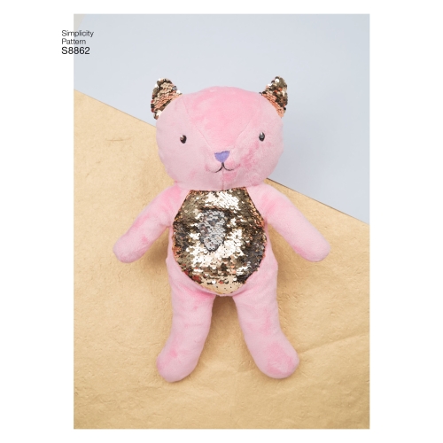 Loomad, topistäidetavad, Simplicity Pattern #S8862 