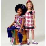 Выкройка: Children`s, sizes: Girls` Top, Dress, Shorts, Pants and Bag, Butterick B5776 