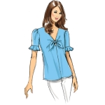 Выкройка: Misses` Top and Tie, Butterick B6662 