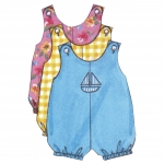 Sewing Pattern: Beebide` Romper, Jumper, Panties and Hat, Butterick B5625 