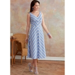 Выкройка: Misses` Dress and Sash, Butterick B6673 