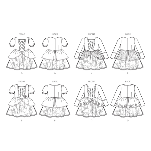 Mudilaste ja laste Halloween kostüümid, Simplicity Pattern #S8978 