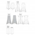 Выкройка: Misses`, sizes: Women`s Top, Dress and Pants, Butterick B5655 