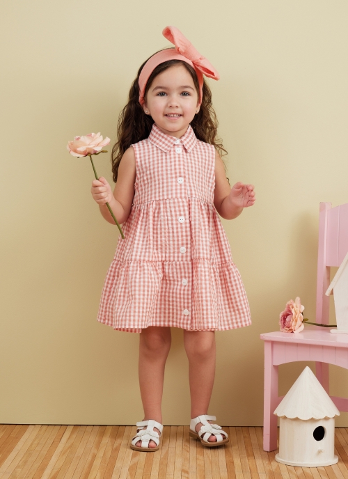 Выкройка BUTTERICK B6906 TODDLERS DRESS, HEADBAND 