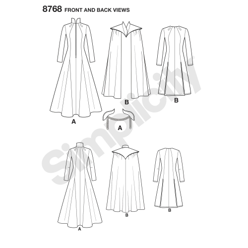 Naiste fantaasiariietus, Simplicity Pattern #8768 