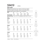 Simplicity ompelukaavat S9419 Misses` Aprons, A (XS-S-M-L-XL) 