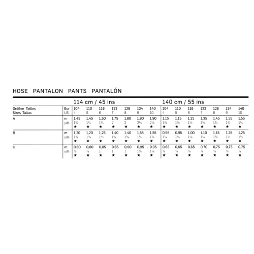 Püksid 104 - 140 cm, Pants, Burda 9519 