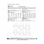 Выкройка: Misses` Top, Butterick B6714 