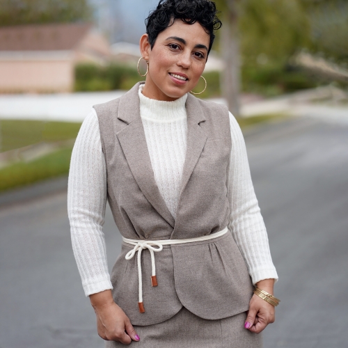 Naiste ja Petite-naiste topp, seelik, ja vest, Simplicity Pattern #S8959 