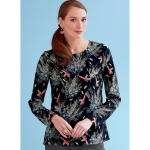 Выкройка: Misses` Keyhole-Closure Tops, Butterick B6754 