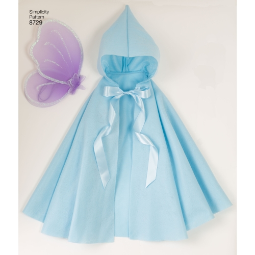 Laste keepidega kostüümid, suurused: A (S-M-L), Simplicity Pattern #8729 
