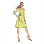 Выкройка: Misses`, sizes: Misses` Petite Dress, Butterick B6626 