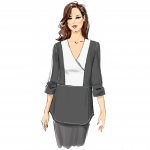 Выкройка: Misses` Surplice, Paneled Tops , Butterick B6417 