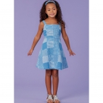 Выкройка: Girl`s Dress, Romper and 18` Doll Dress, Kwik Sew K0258 