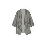 Naiste jakk, mantel ja vest, suurused: XS-S-M-L-XL, Simplicity Pattern #S8989 