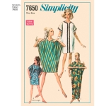 Naiste vintage kaftan kleit, Simplicity Pattern #7650 