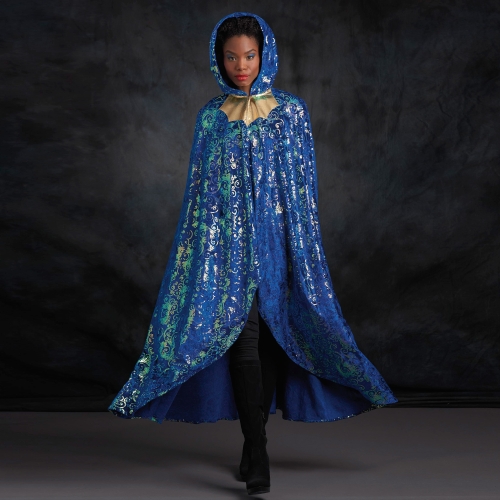 Misses` Cape with Tie Costumes, Sizes: S-M-L, Simplicity Pattern #S9008 