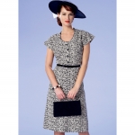 Выкройка: Misses` Button-Front, Flutter Sleeve Dresses and Sun Hat, Butterick B6363 