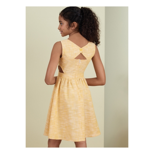 Ompelukaava BUTTERICK B6908 GIRL DRESS, JMPST, RMPR 