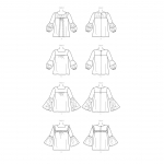 Выкройка: Misses` Square-Neck Top with Yoke, Butterick B6518 
