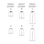 Misses`, sizes: Men`s, sizes: Children`s, sizes: Boys`, sizes: Girls` Shorts and Pants, Butterick B5153 