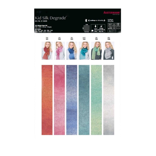 Kid Silk Degrade Yarn, Austermann 