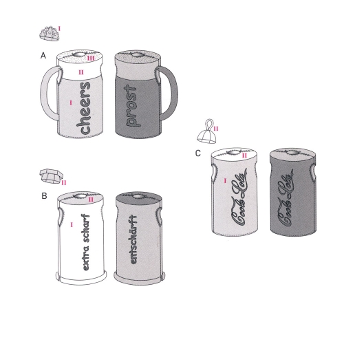 Klaas, Kast ja Tuutu, Suurustele (Eur Sizes) 36-50 / Glass & Tube & Box / Burda 2412 