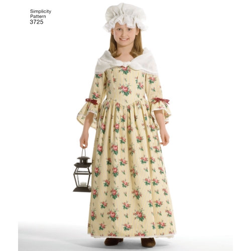 Laste ja tüdrukute kostüümid, Simplicity Pattern #3725 