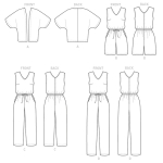 Выкройка: Women`s Kimono and Jumpsuit, Butterick B6224 
