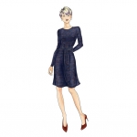 Выкройка: Misses` Dress, Butterick B6621 