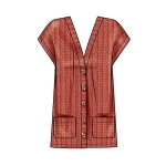 Швейные выкройки Simplicity S9374 Misses` Knit Vests, A (XXS-XS-S-M-L-XL-XXL) 
