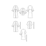 Simplicity Sewing Pattern Misses` Caftans and Wraps, SS9602 