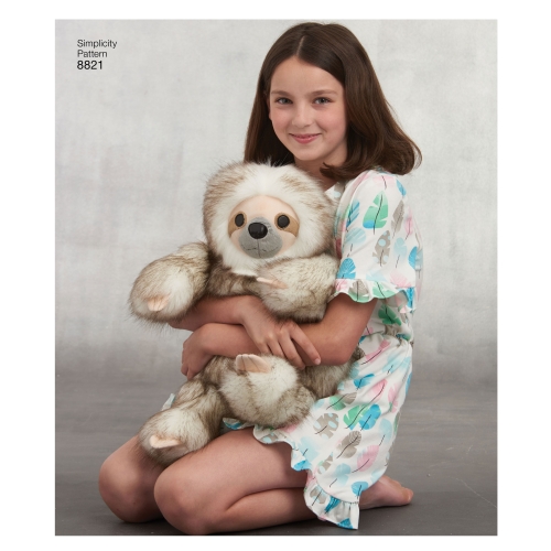 38 cm (15`) Loomad, topistäidetavad, Simplicity Pattern #8821 