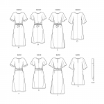 Misses` Front Tie Dresses, Simplicity Pattern #S8981 
