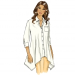 Выкройка: Misses` Shirt, Butterick B5786 