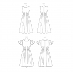 Выкройка: Misses` Dress, Butterick B6555 