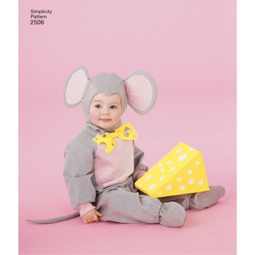 Mudilaste kostüümid, suurused: A (1/2-1-2-3-4), Simplicity Pattern #2506 