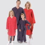 Simplicity Sewing Pattern S9211 Misses`/Men`s/Boys`/Girls` Patch Pocket Top, Nightshirt and Pants, 