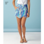 Naiste lühikesed püksid ja seelik, Simplicity Pattern #1370 