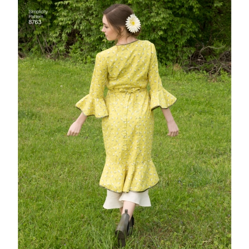 Naiste põll kleit, Simplicity Pattern #8763 