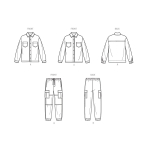 Simplicity lõikekomplekt S9864 GIRLS` AND BOYS` SHIRT AND CARGO PANTS, SS9864A 