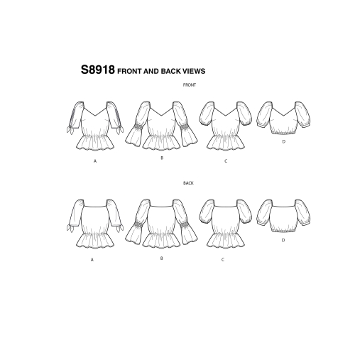 Naiste topid, Simplicity Pattern #S8918 
