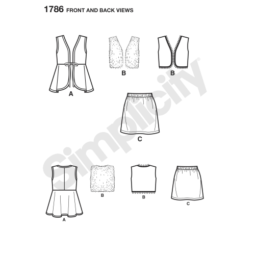 Õpi Õmblemist: Laste ja tüdrukute spordiriiete, Simplicity Pattern #1786 