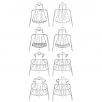 Ompelukaavat: Children`s, sizes: Girls` Dress, Butterick B6013 