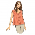 Ompelukaavat: Misses` Top, Butterick B6056 