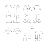 Швейные выкройки Simplicity S9422 18` Doll Clothes 