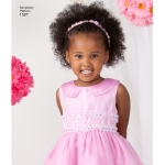 Toddlers` and Child`s Special Occasion Dress, Simplicity Pattern #1507 